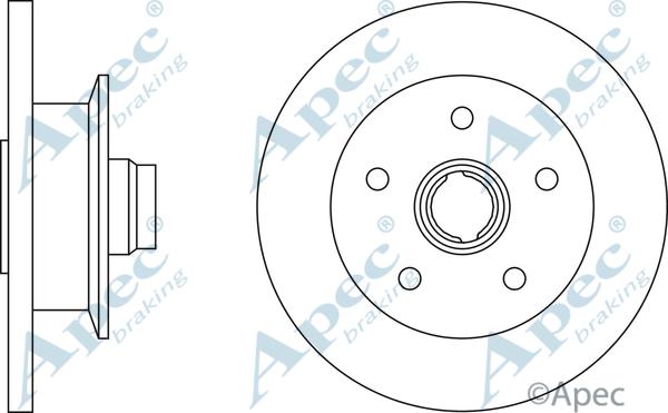 APEC DSK610 - Disque de frein cwaw.fr