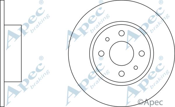 APEC DSK637 - Disque de frein cwaw.fr