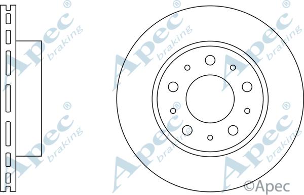 APEC DSK621 - Disque de frein cwaw.fr