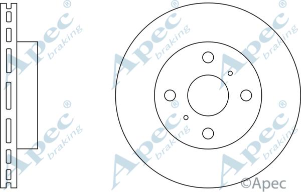 APEC DSK144 - Disque de frein cwaw.fr