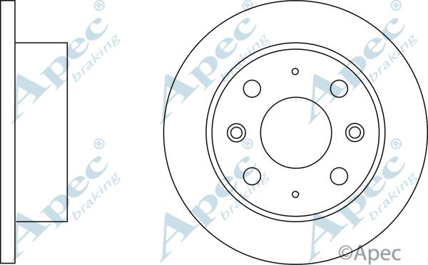 APEC DSK148 - Disque de frein cwaw.fr