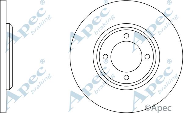 APEC DSK158 - Disque de frein cwaw.fr