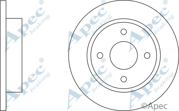 APEC DSK163 - Disque de frein cwaw.fr