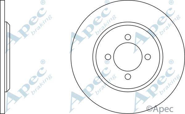 APEC DSK107 - Disque de frein cwaw.fr