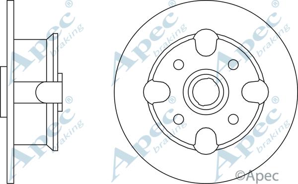 APEC DSK113 - Disque de frein cwaw.fr