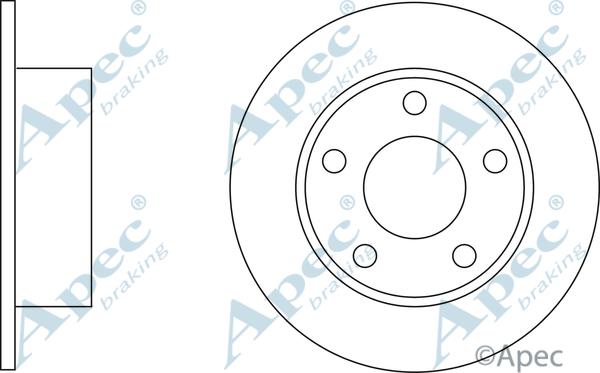 APEC DSK181 - Disque de frein cwaw.fr