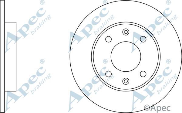 APEC DSK182 - Disque de frein cwaw.fr