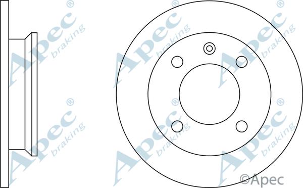 APEC DSK134 - Disque de frein cwaw.fr