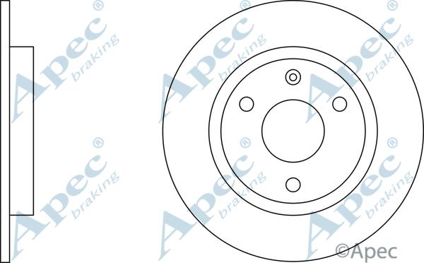 APEC DSK124 - Disque de frein cwaw.fr