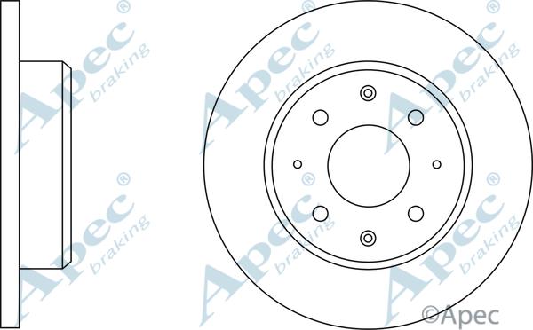 APEC DSK122 - Disque de frein cwaw.fr