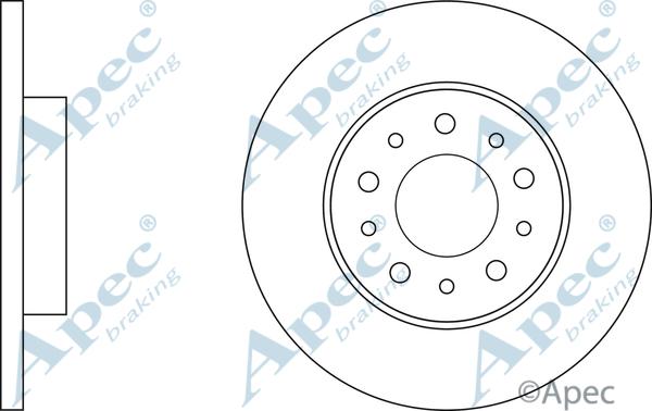 APEC DSK3087 - Disque de frein cwaw.fr