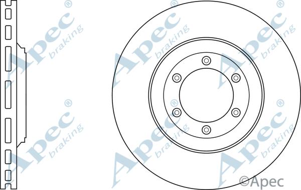 APEC DSK3076 - Disque de frein cwaw.fr