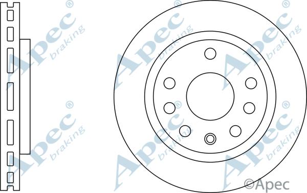 APEC DSK3157 - Disque de frein cwaw.fr