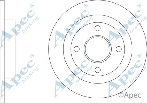 APEC DSK3393 - Disque de frein cwaw.fr