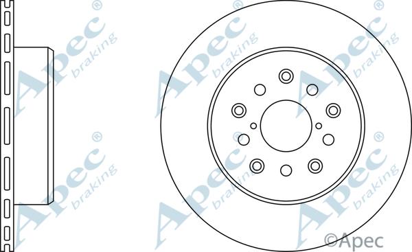 APEC DSK372 - Disque de frein cwaw.fr