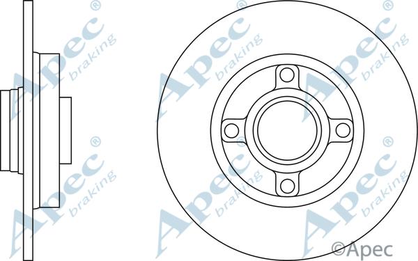 APEC DSK2444 - Disque de frein cwaw.fr