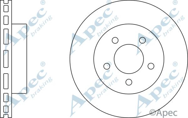 APEC DSK2445 - Disque de frein cwaw.fr