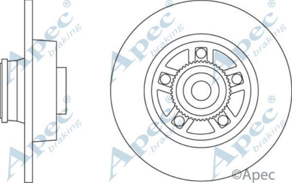 APEC DSK2457 - Disque de frein cwaw.fr