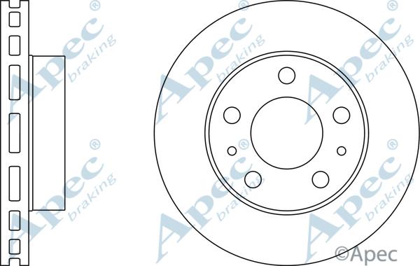 APEC DSK2482 - Disque de frein cwaw.fr