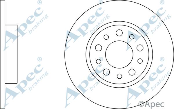 APEC DSK2430 - Disque de frein cwaw.fr