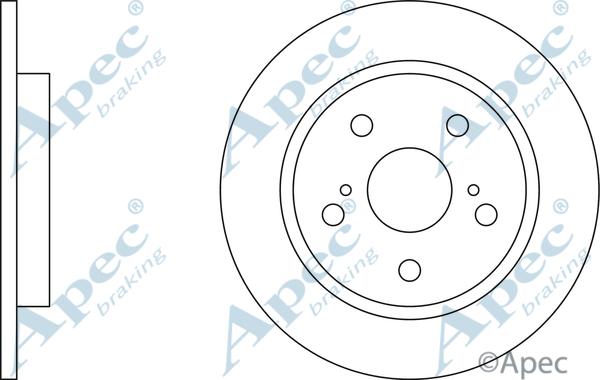 APEC DSK2545 - Disque de frein cwaw.fr