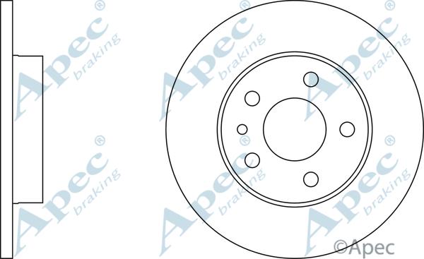 APEC DSK254 - Disque de frein cwaw.fr