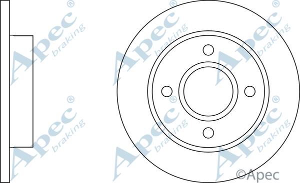 APEC DSK253 - Disque de frein cwaw.fr