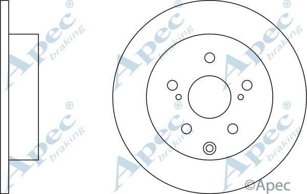 APEC DSK2524 - Disque de frein cwaw.fr