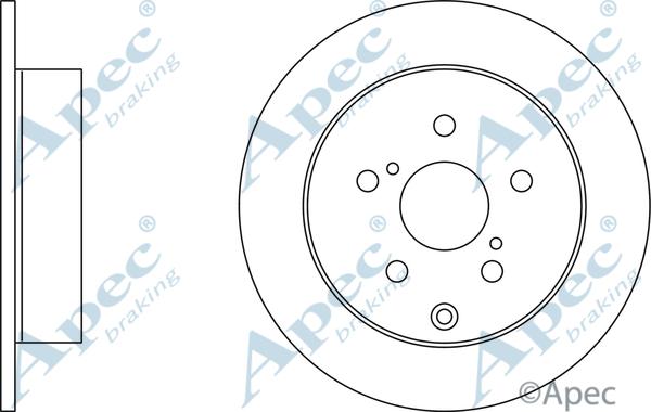 APEC DSK2523 - Disque de frein cwaw.fr