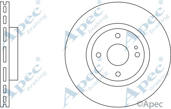 APEC DSK2578 - Disque de frein cwaw.fr