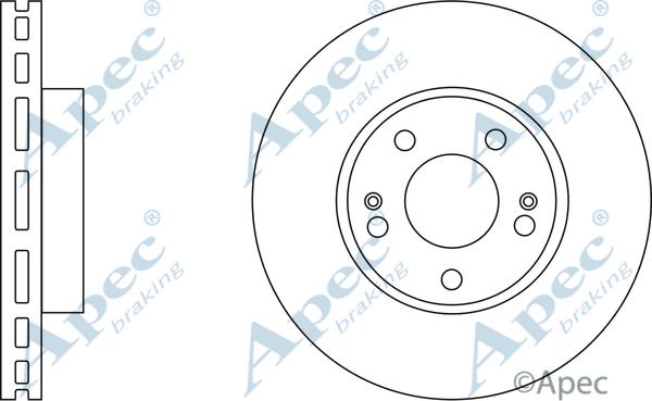 APEC DSK2604 - Disque de frein cwaw.fr