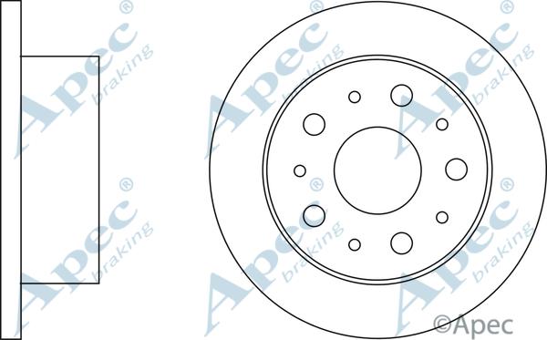 APEC DSK2625 - Disque de frein cwaw.fr