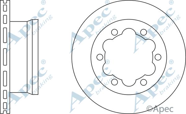 APEC DSK2044 - Disque de frein cwaw.fr