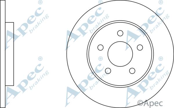 APEC DSK2058 - Disque de frein cwaw.fr