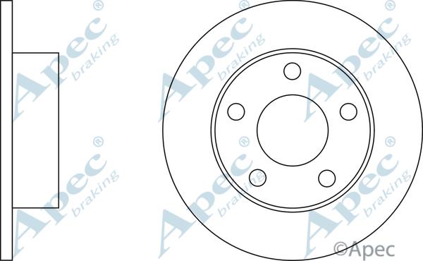 APEC DSK2053 - Disque de frein cwaw.fr