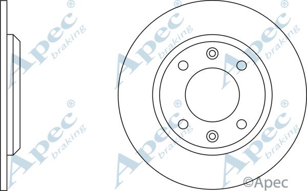 APEC DSK205 - Disque de frein cwaw.fr