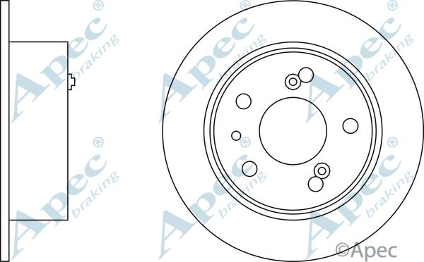 APEC DSK206 - Disque de frein cwaw.fr