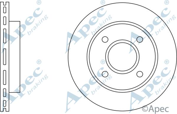 APEC DSK208 - Disque de frein cwaw.fr