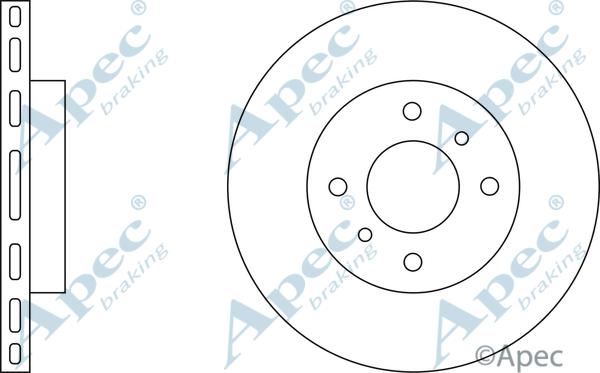 APEC DSK2039 - Disque de frein cwaw.fr