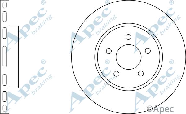 APEC DSK2034 - Disque de frein cwaw.fr