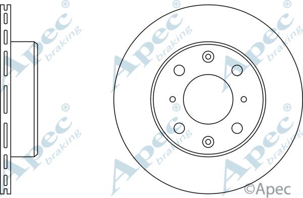 APEC DSK214 - Disque de frein cwaw.fr