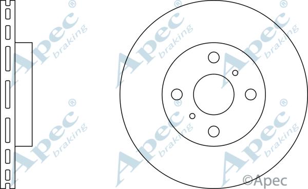 APEC DSK2104 - Disque de frein cwaw.fr