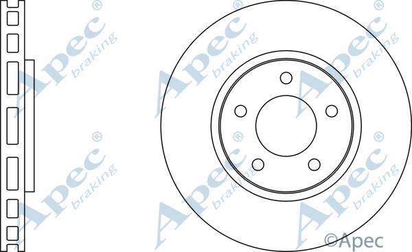 APEC DSK2106 - Disque de frein cwaw.fr