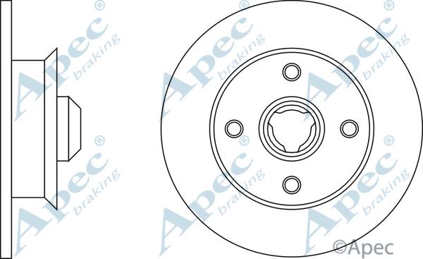 APEC DSK213 - Disque de frein cwaw.fr