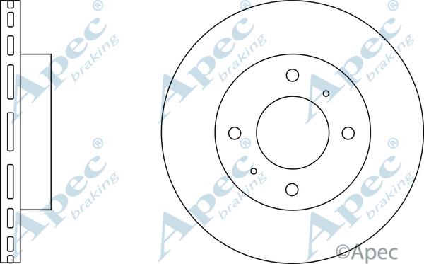 APEC DSK2125 - Disque de frein cwaw.fr