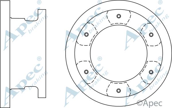 APEC DSK2894 - Disque de frein cwaw.fr