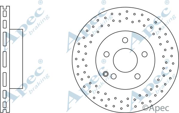 APEC DSK2808 - Disque de frein cwaw.fr