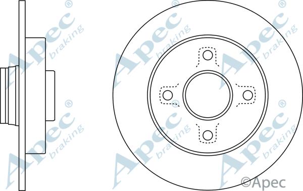 APEC DSK2812 - Disque de frein cwaw.fr