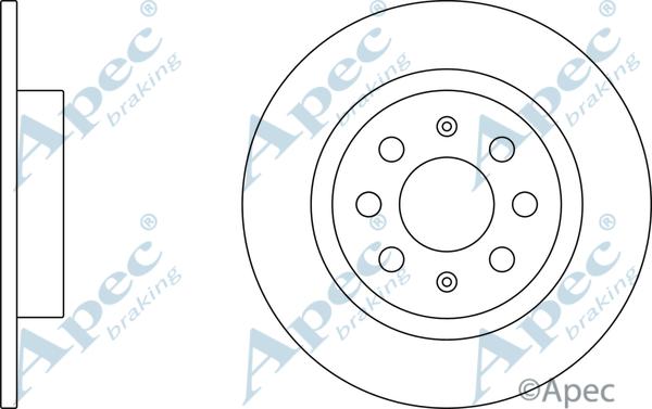 APEC DSK2395 - Disque de frein cwaw.fr