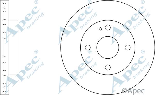 APEC DSK231 - Disque de frein cwaw.fr